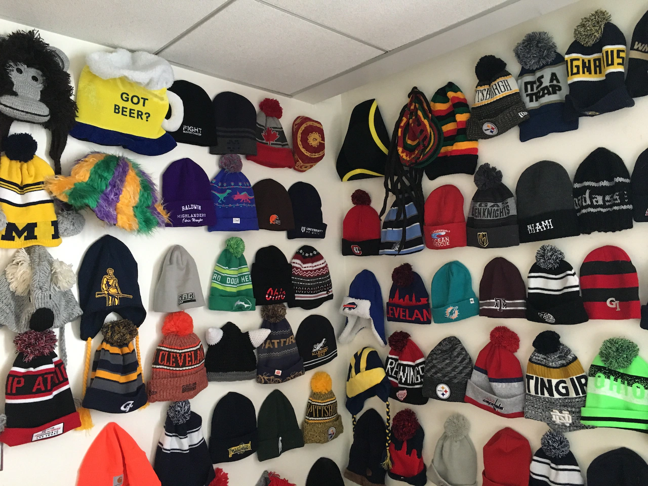 CAPS ON WALL